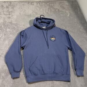 Pacific & Co Hoodie Mens Small Blue La Jolla Pacific Beach Graphic Pullover